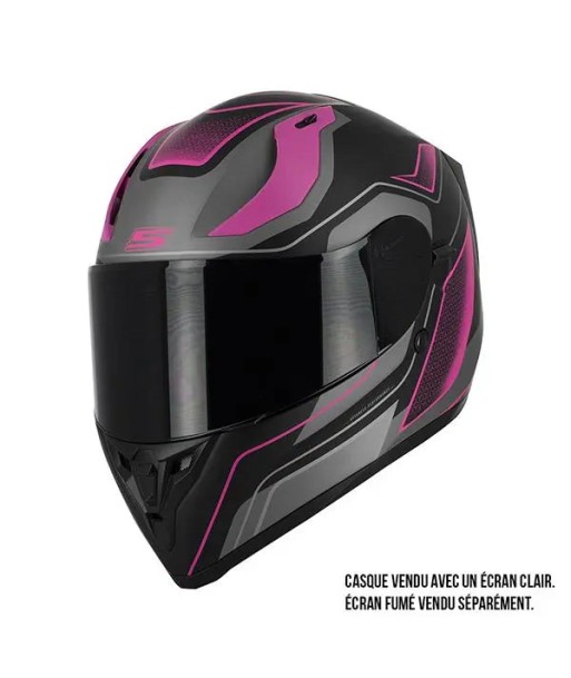 Casque Moto Rose Femme- S441 VENGE +PINLOCK livraison gratuite