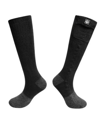 Chaussettes chauffantes moto - Noir rembourrage situé sous