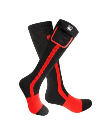 Chaussettes chauffantes moto - Rouge rembourrage situé sous