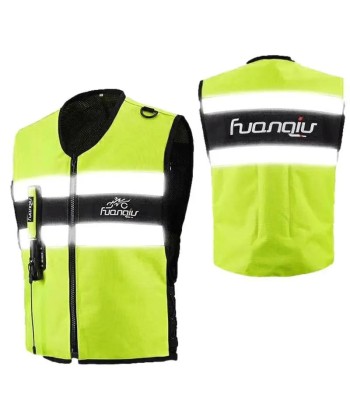 Gilet Airbag Moto | TS4 Jaune les muscles