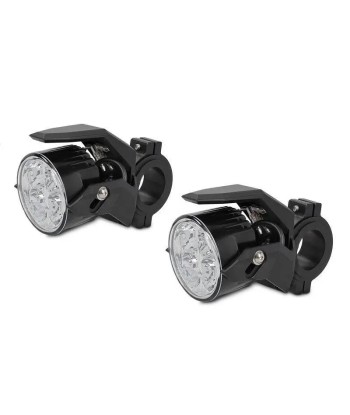 Moto Phares LED S2 - Inclut câble de connexion, Autorisation E, Tension 12V/24V en linge