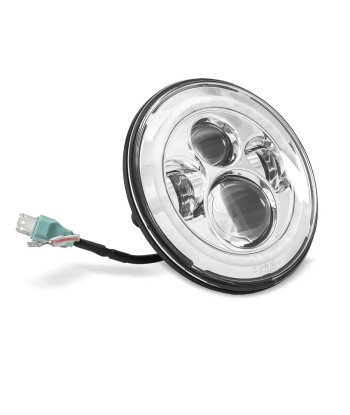 Phare LED 7" compatible Harley Davidson - Chrome le concept de la Pate a emporter 