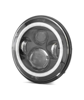 Phare LED noir 7" FS7 pour Harley Davidson Street Glide le concept de la Pate a emporter 