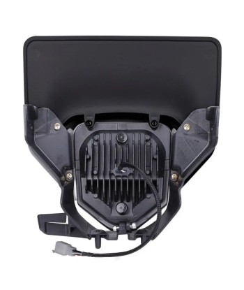 Projecteur LED moto + plaque Enduro Offroad  noir 50% de réduction en Octobre 2024