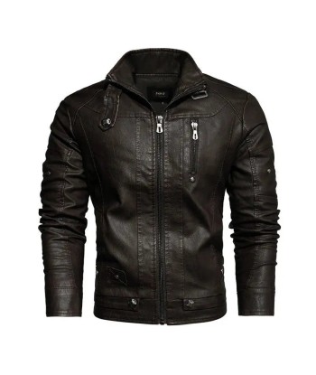 Veste cuir homme style motard français