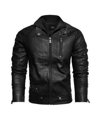 Veste cuir homme style motard français