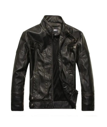 Veste Cuir Homme style Cafe racer destockage