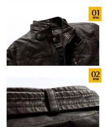 Veste cuir homme style motard français