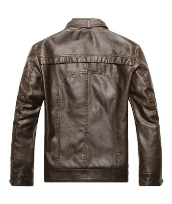 Veste Cuir Homme style Cafe racer destockage