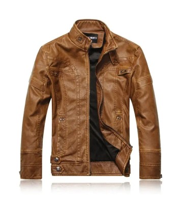 Veste Cuir Homme style Cafe racer destockage