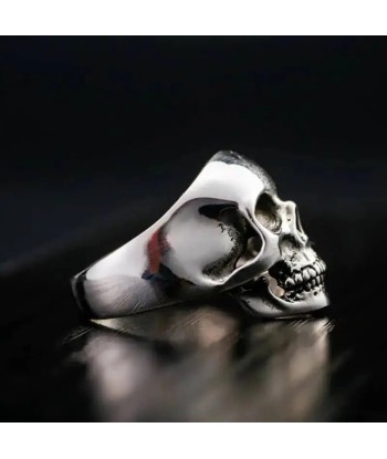 Bague motard tête de mort (argent) votre