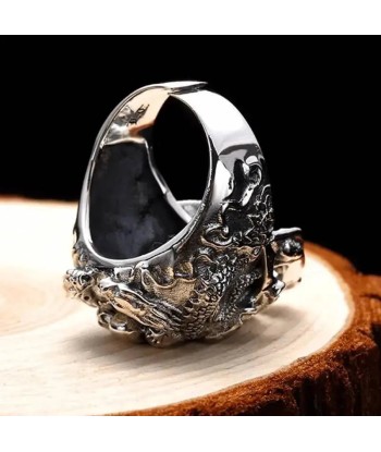 Bague motard œil de verre (Argent) sur le site 