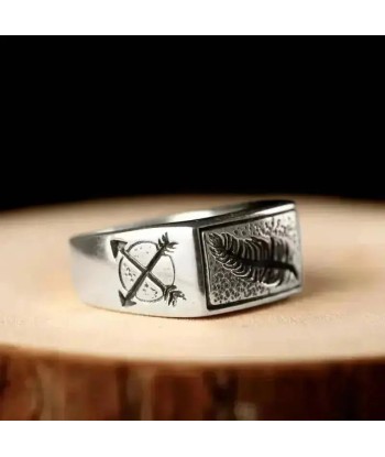 Bague motard - Plume (Argent) acheter en ligne