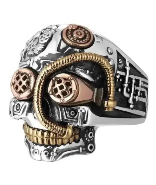 Bague motard - Steampunk (Argent) plus qu'un jeu 