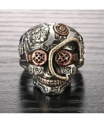 Bague motard - Steampunk (Argent) plus qu'un jeu 