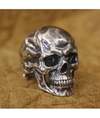 Chevalière motard skull (Argent) En savoir plus