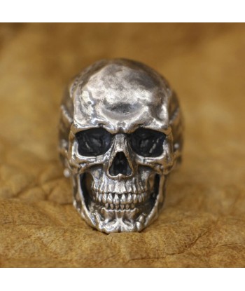 Chevalière motard skull (Argent) En savoir plus