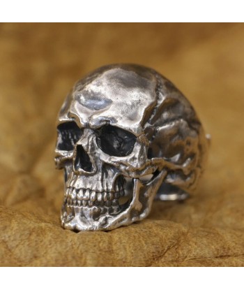 Chevalière motard skull (Argent) En savoir plus