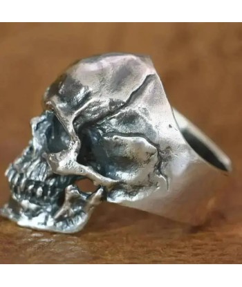 Chevalière motard skull (Argent) En savoir plus