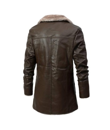 Manteau col fourrure Homme - Marron acheter