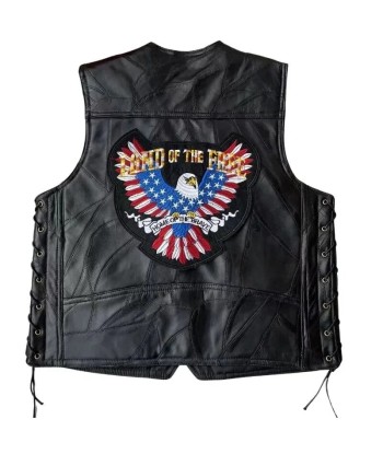 Gilets bikers cuir Livraison rapide