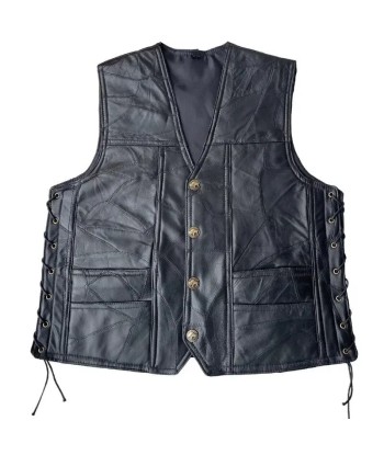 Gilets bikers cuir Livraison rapide