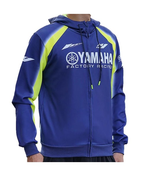 Blaue Yamaha-Jacke une grave pollution 