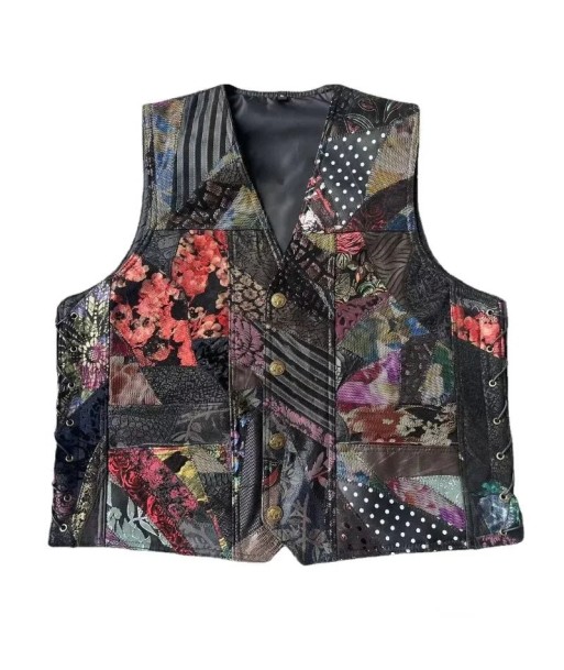 Gilet cuir biker femme Amélioration de cerveau avec