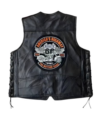 Gilet cuir biker homme - Route 66 Mother Road sélection de produits