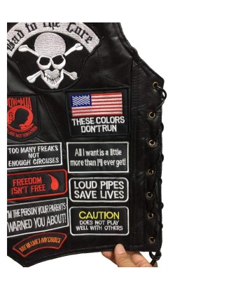 Gilet cuir biker Harley Davidson Amélioration de cerveau avec