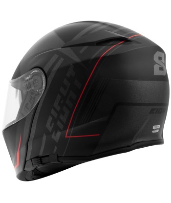 Casque moto modulable noir et rouge-S550 pas cher