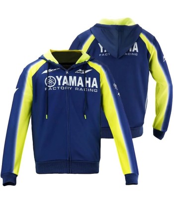 Blaue Yamaha-Jacke une grave pollution 