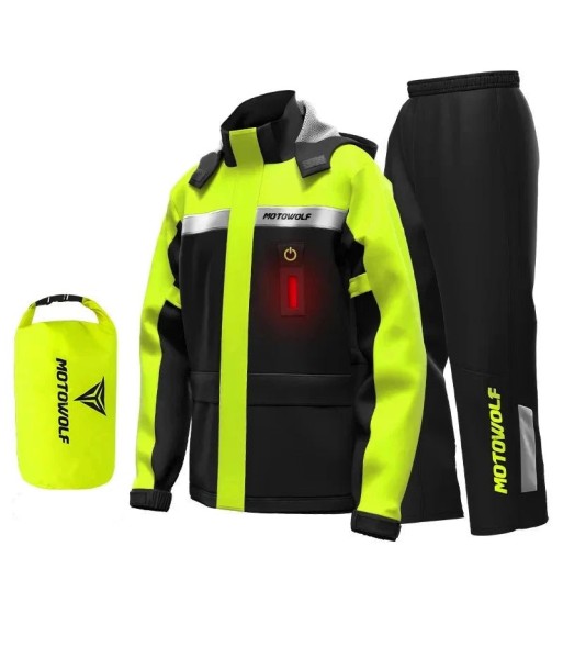 Tenue de pluie moto| GS2 Jaune Livraison rapide