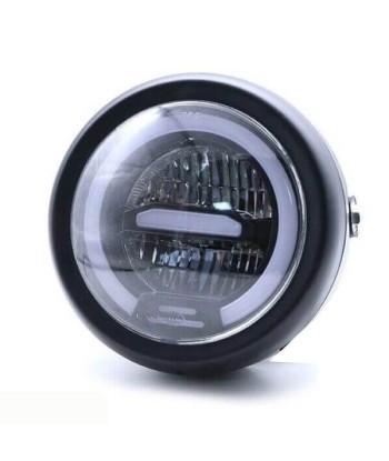 Phare rond moto LED avec clignotant pas cher