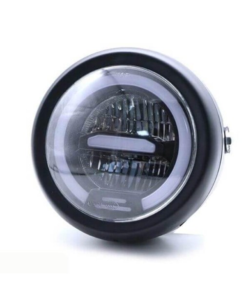 Phare rond moto LED avec clignotant pas cher