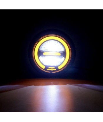 Phare rond moto LED avec clignotant pas cher