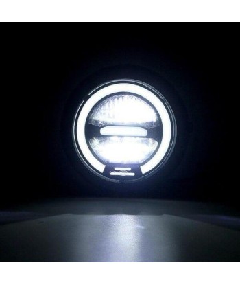 Phare rond moto LED avec clignotant pas cher