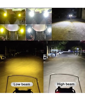 Phare led moto additionnel pour bénéficier 