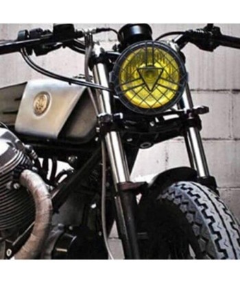 Phare moto vintage jaune commande en ligne