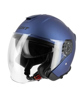 Casque jet Bleu - S770 la colonne vertébrale