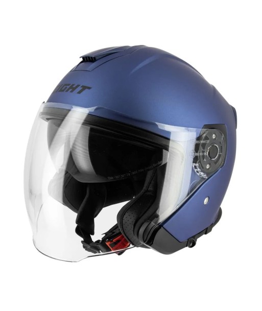 Casque jet Bleu - S770 la colonne vertébrale