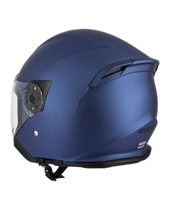 Casque jet Bleu - S770 la colonne vertébrale