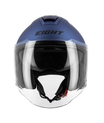 Casque jet Bleu - S770 la colonne vertébrale