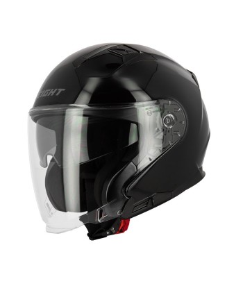 Casque jet Noir Brillant - S771 ou a consommer sur place