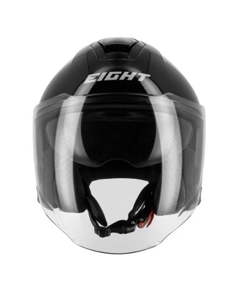 Casque jet Noir Brillant - S771 ou a consommer sur place