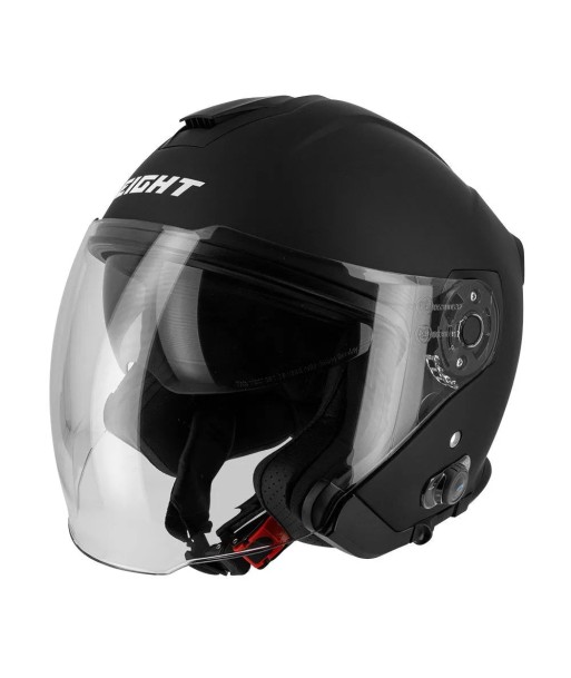 Casque moto jet avec bluetooth intégré - S770 Noir pas cheres