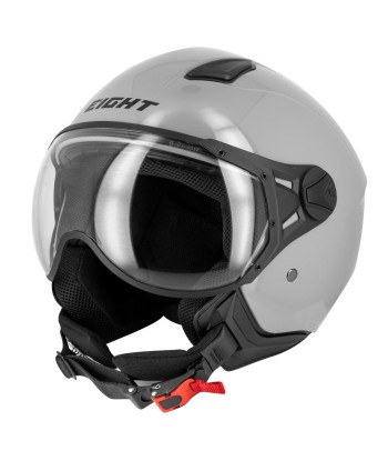 Casque aviateur JET moto  - Gris S779 LEOV français