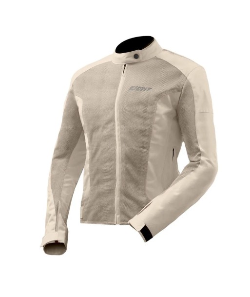 Blouson moto femme été  - Aérow Flow Beige le concept de la Pate a emporter 