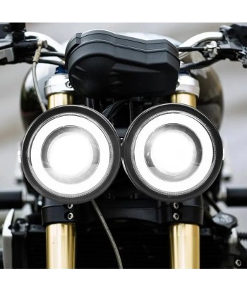 Doppelter optischer Motorrad-LED-Scheinwerfer brillant des détails fins