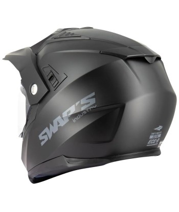 Casque moto cross/enduro + visiere -  Noir Mat JUSQU'A -70%! 